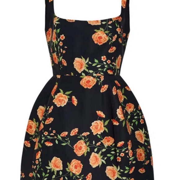 De La Vali Dresses & Skirts - De La Vali Lola Dress in black and orange floral
